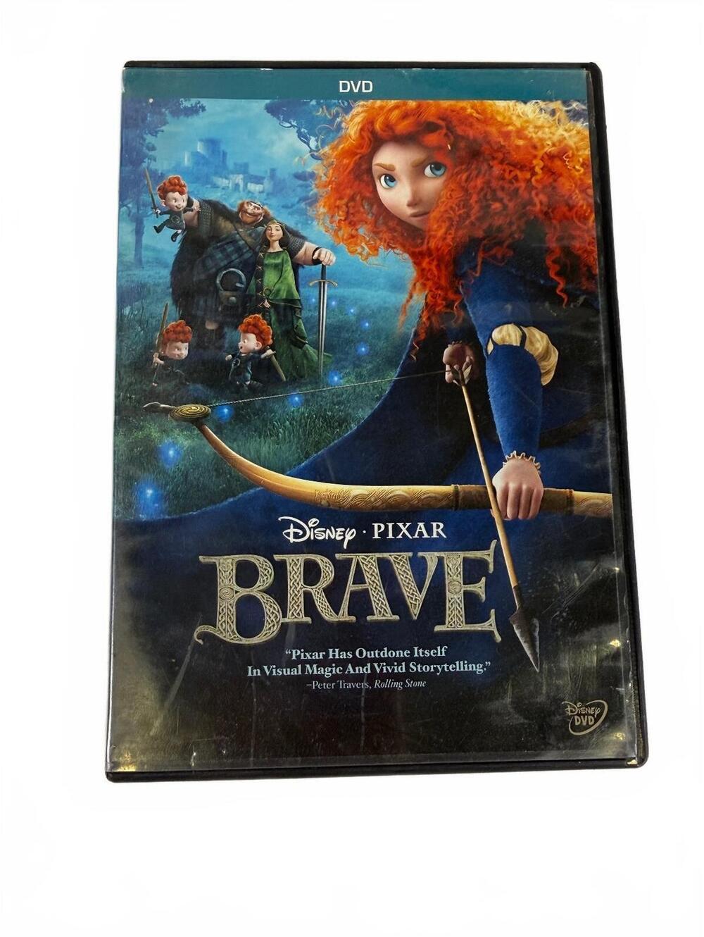 Disney Pixar Brave DVD 1-Disc Animated Family Movie Collectible